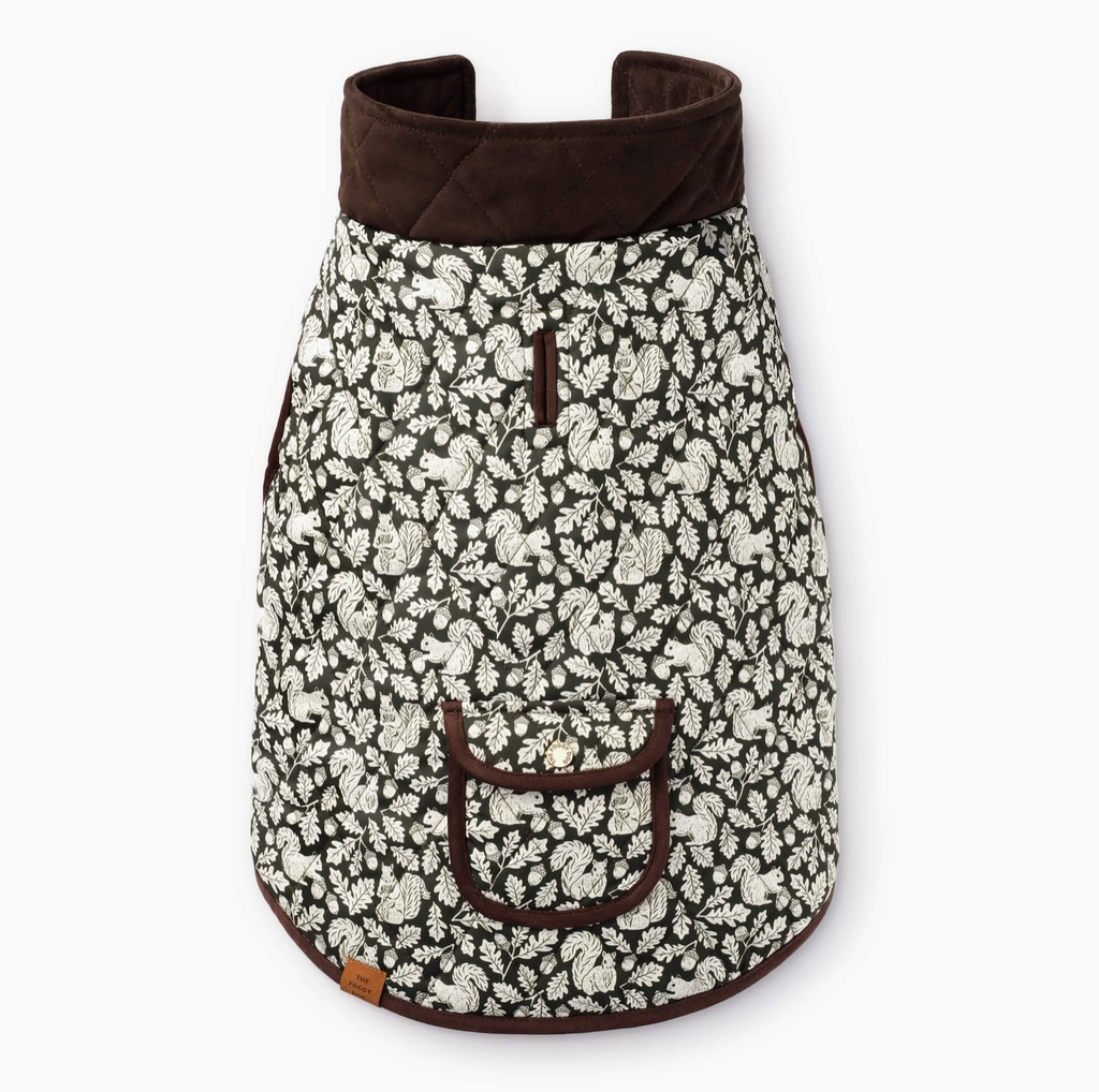 Foggy Dog Olive Reversible Dog Jacket