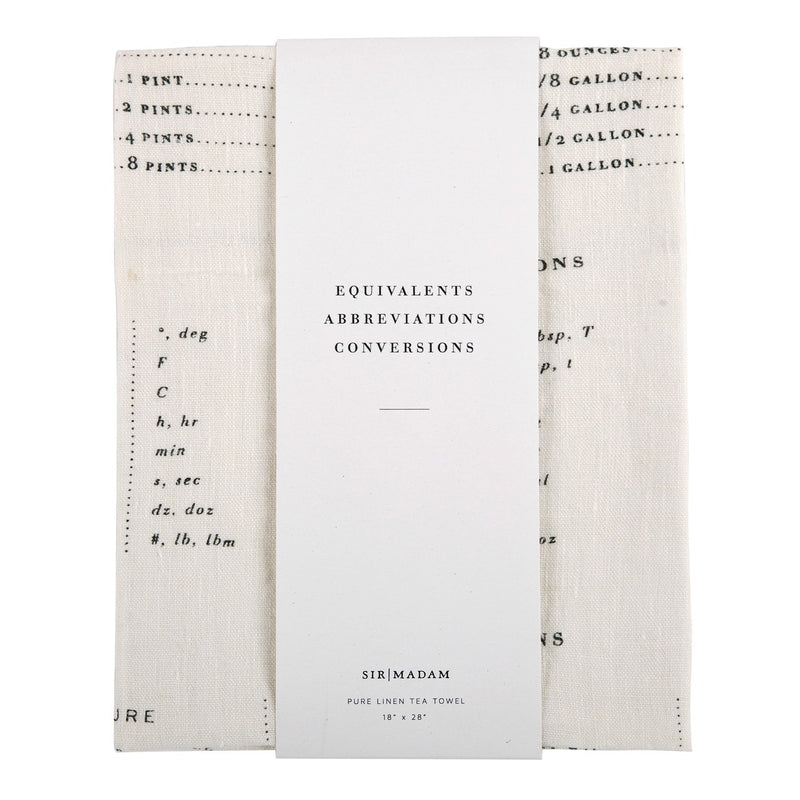 Measures Linen Tea Towel