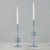 Large Glass Candlestick Pair
