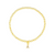 Clear Cz Identity Bracelet - Gold