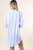 Positano Shirt Dress - Blue/White Cabana Stripes