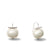 Statement Making Large Pebble Pearl Earrings - Sterling Silver