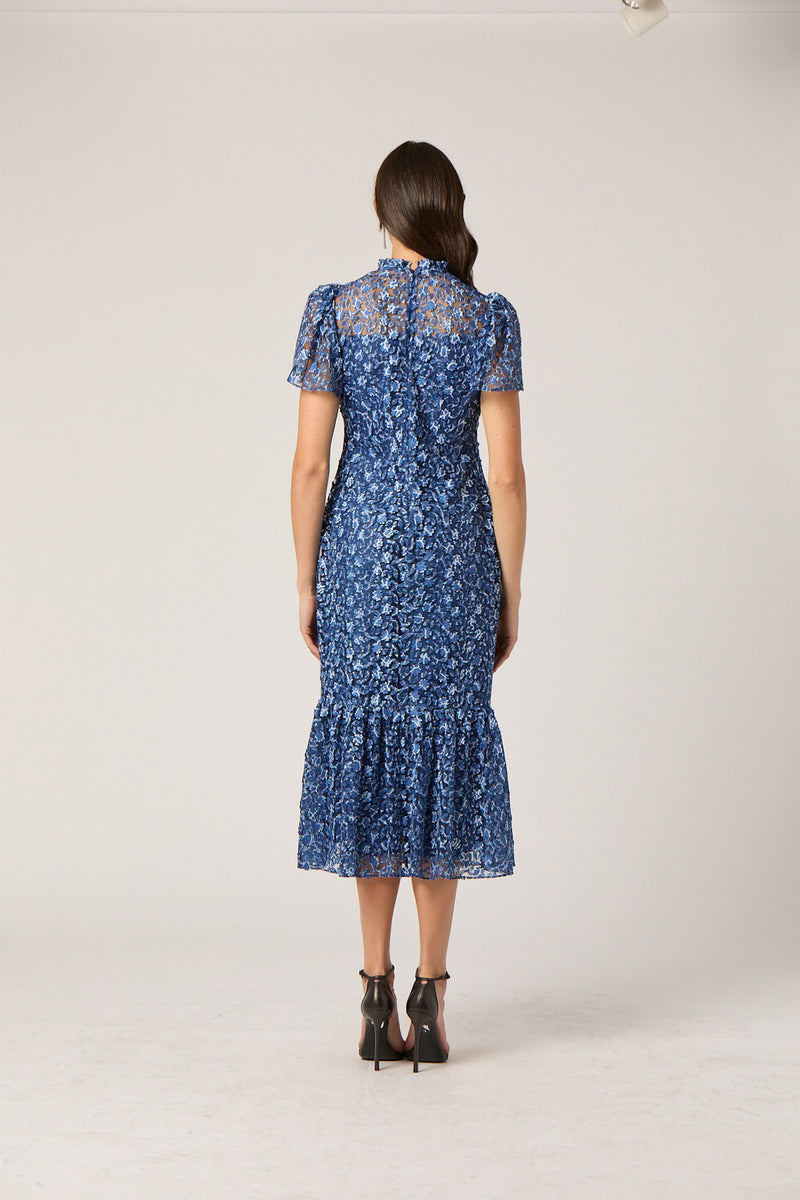 Midnight Martine Dress - Indigo/Ivory/Navy