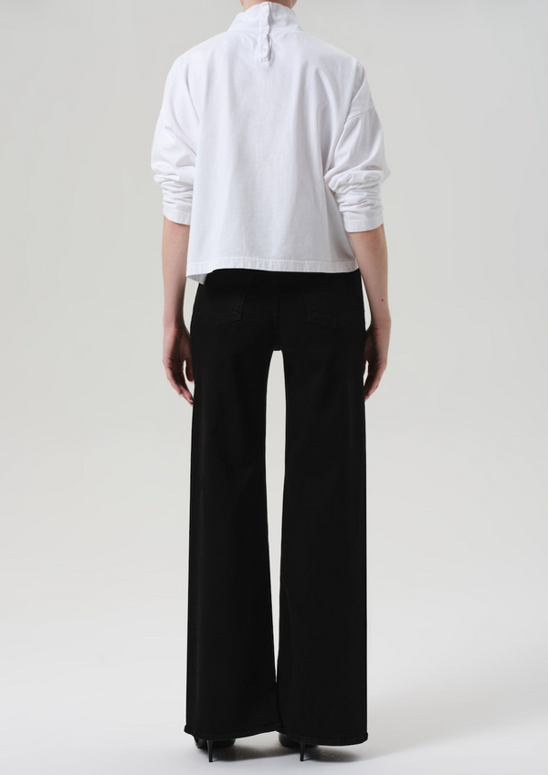Lyra Long Wide Leg - Plush Black