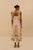 Pink Botanical Beauty Laces Cup Midi Dress