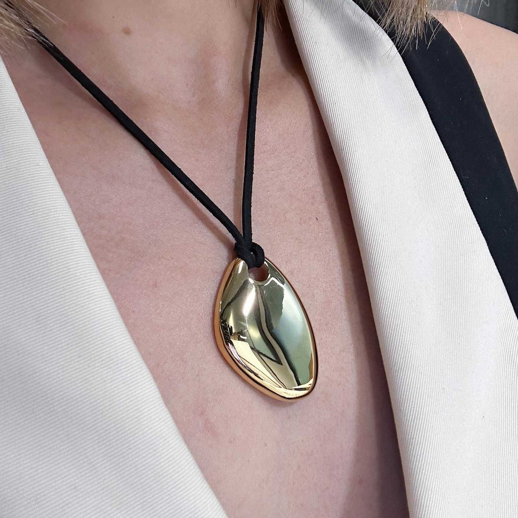 Helena Vegan Leather Chord Necklace