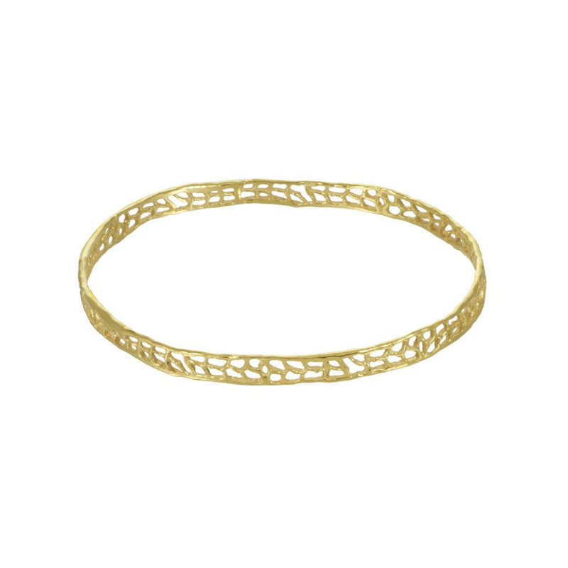 Thin Coral Bangle - Gold