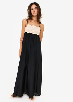 Iona Dress - Macademia/Black