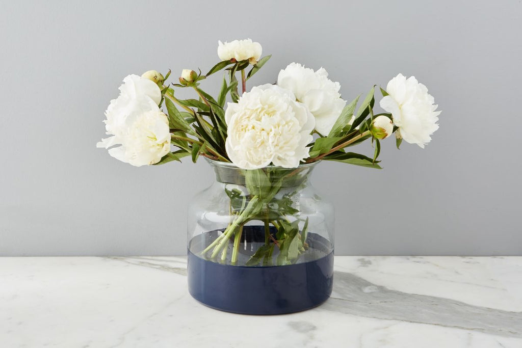 Colorblock Flower Vase - Navy