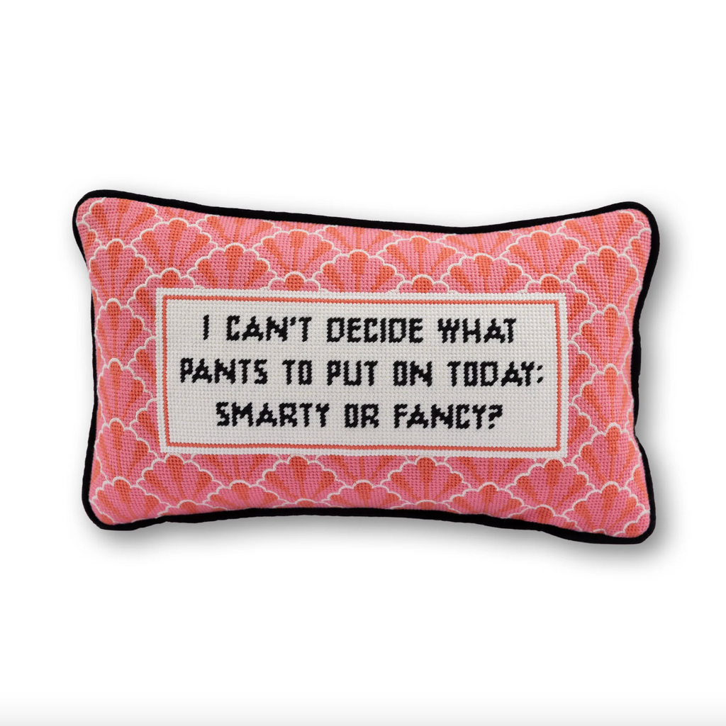 Pants Needlepoint Pillow