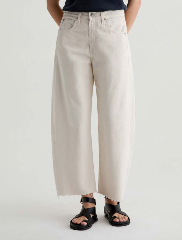 Hattie High-Rise Barrel Crop - Opal Stone