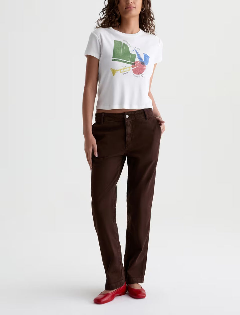 Brinley Mid-Rise Straight - Wood Brown