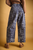 Paisley Print Washed Barrel Leg