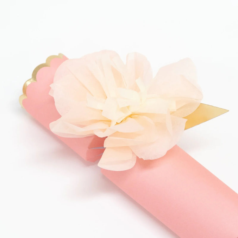 Pink Tissue Floral Crackers