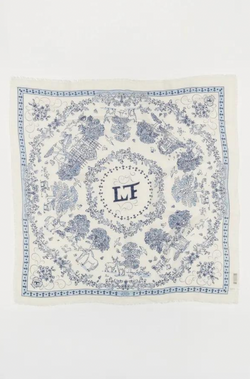 Large Toile de Jouy Scarf