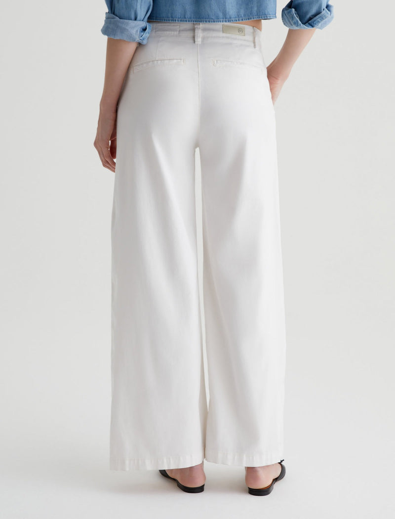 Caden Wide Leg Trouser - Powder