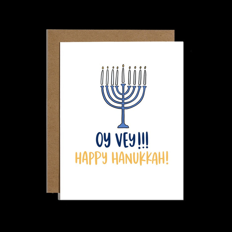 Oy Vey Hanukkah Card
