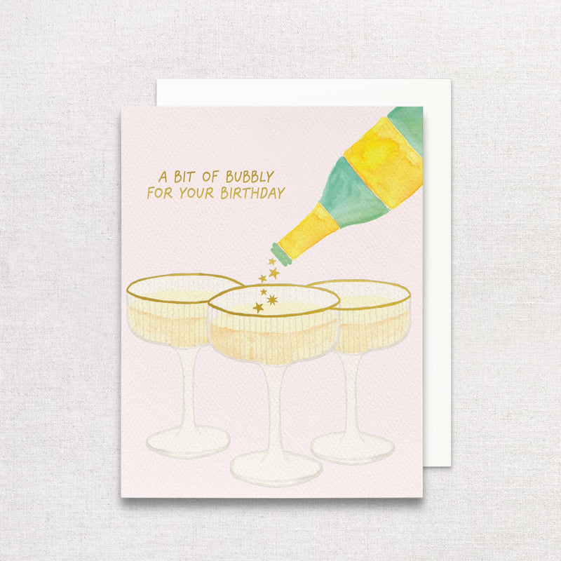 A Bit Of Bubbly For Your Birthday Card