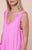 Juliet Dunn Ric Rac Poplin Low Back Mini Dress - Hibiscus