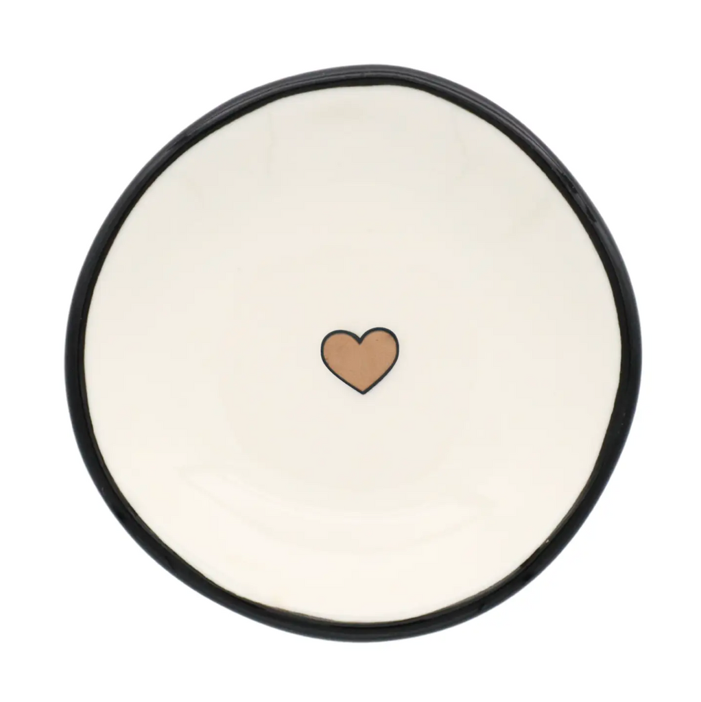 Gold Heart Ring Dish