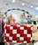 Checkerboard Beaded Handbag