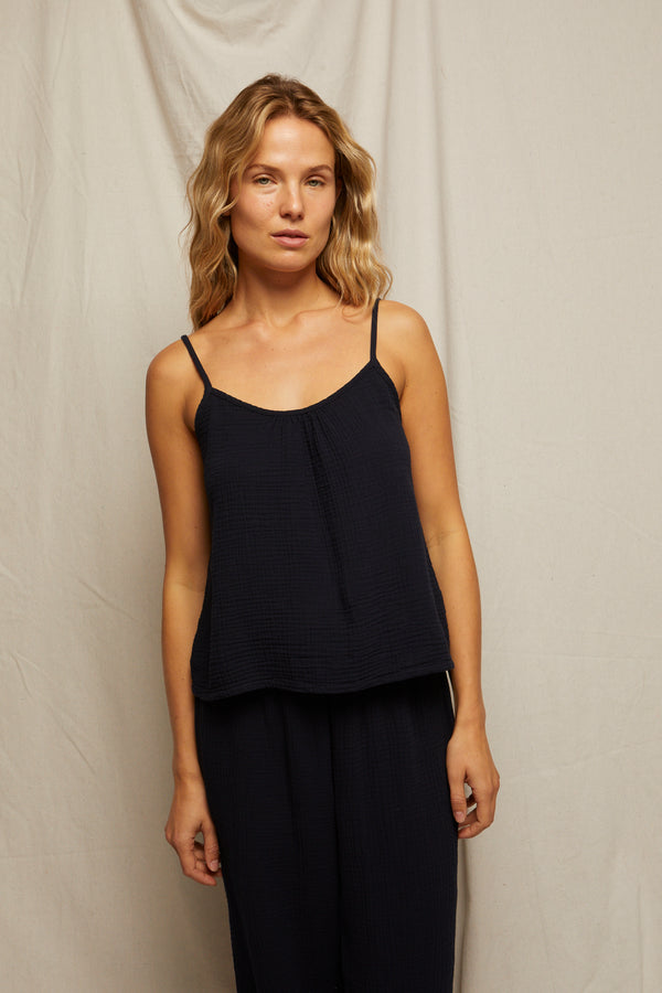 Perfectwhitetee Marlo Double Gauze Tank