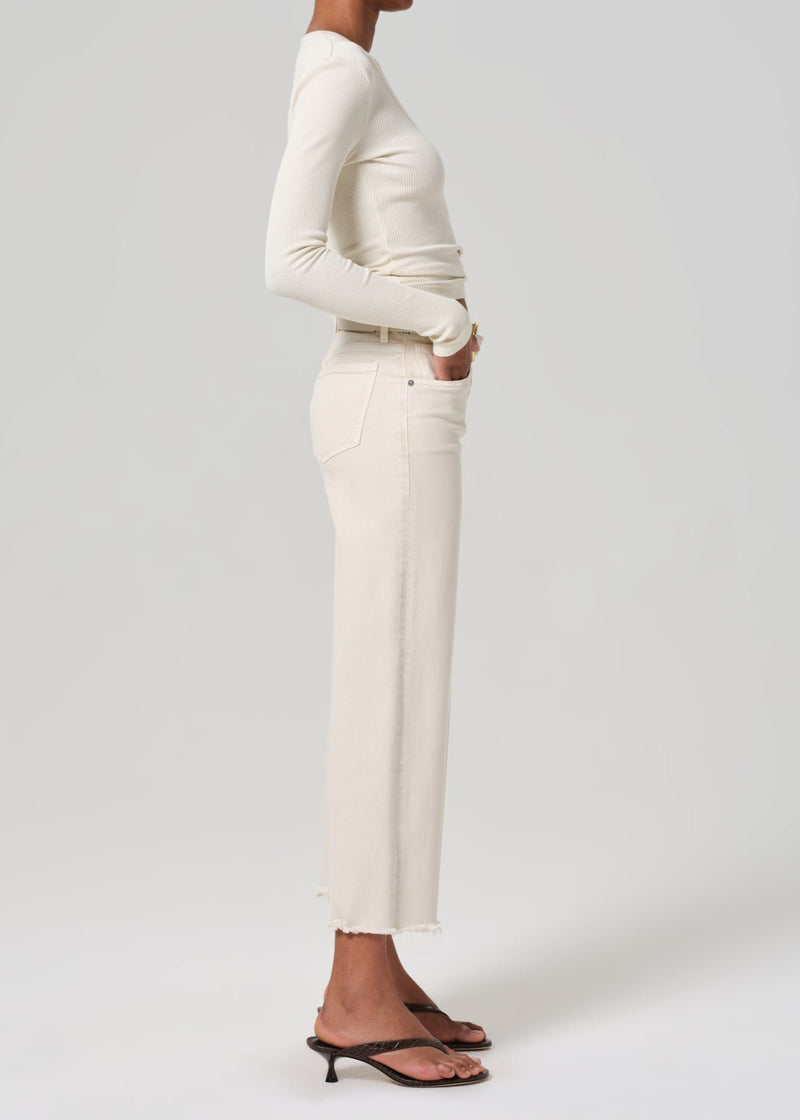 Lyra Wide Leg Crop - Almondette