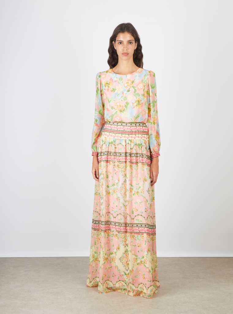 Saloni Isabel Long-B  Dress - Bellis Meadow