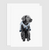 Preppy Black Lab Greeting Card