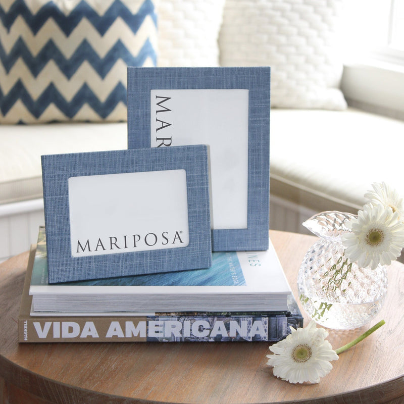 Faux Grasscloth 4x6 Picture Frame