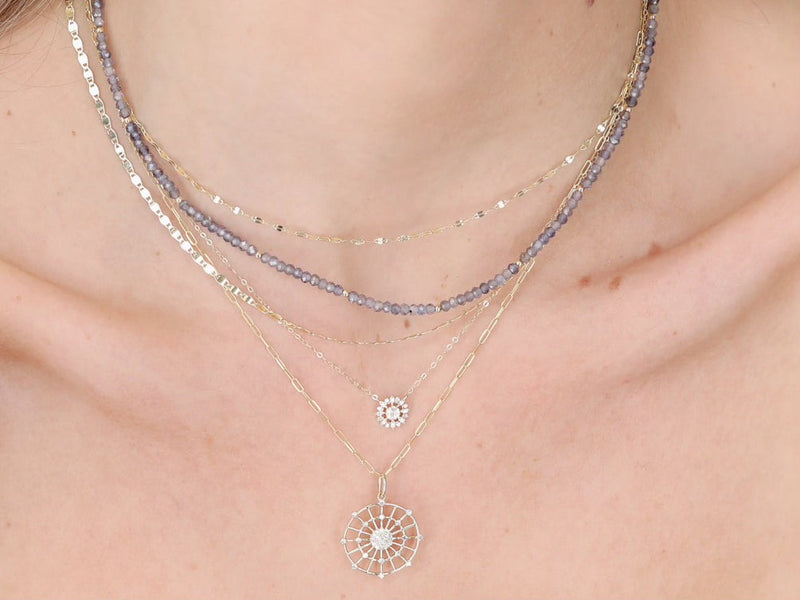 Rachel Reid Mini Shimmer Chain Necklace - 16'