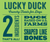 Lucky Duck Bone Shaped Dog Treats - 7oz Pouch