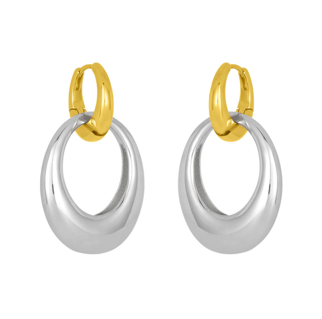 Petra Mixed Metal Hoops