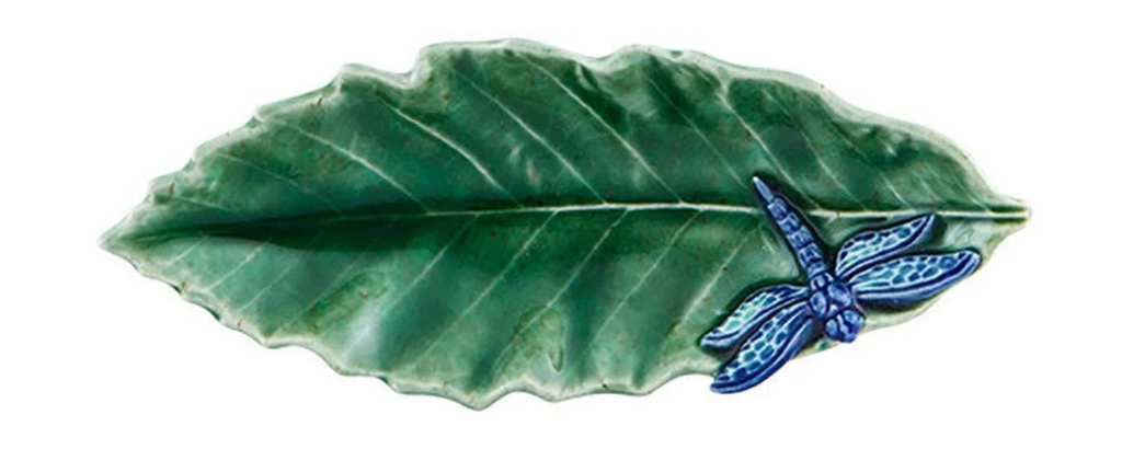Dragonfly Chestnut Leaf Plate