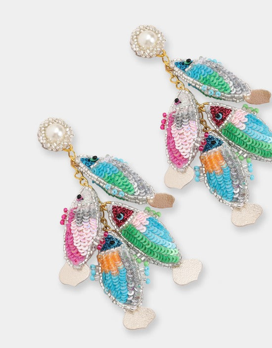 Fishing Earrings - Multi