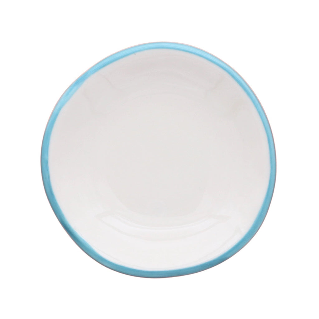 Minimal Colored Rim Ring Dish - Blue
