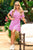 Courtney Dress - Pink Poppy