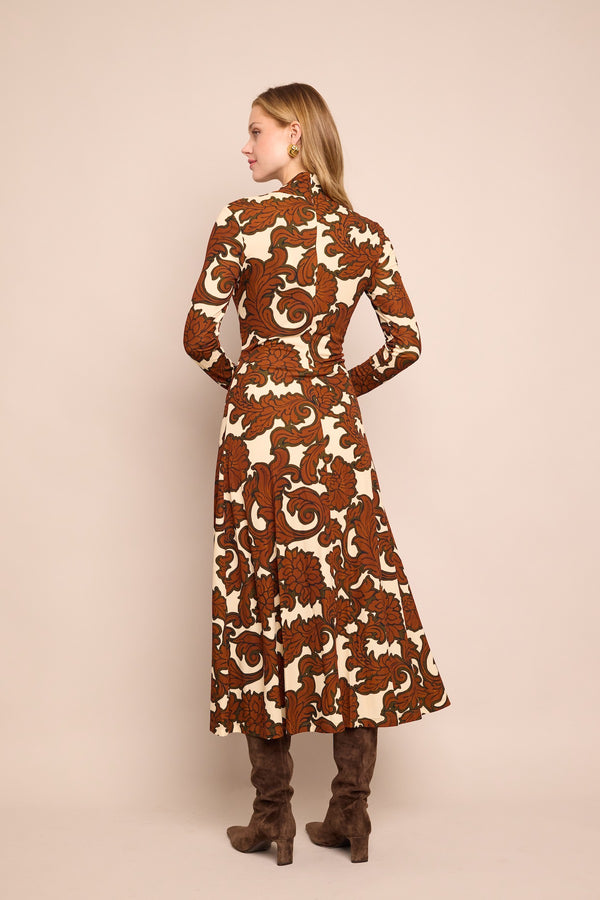 Hera Dress - Mystic Flora Olive