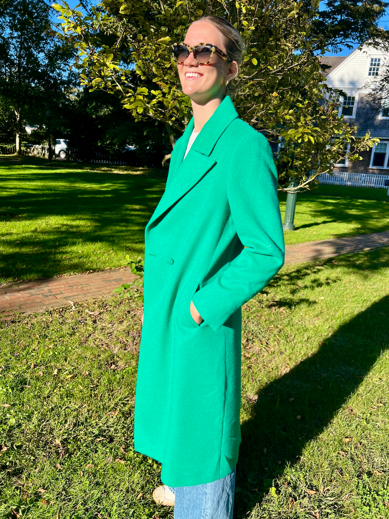 Charles Coat - Emerald Green