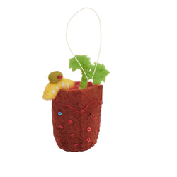 Felt Bloody Mary Ornament