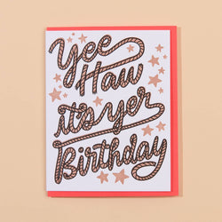 Yee Haw Birthday Card