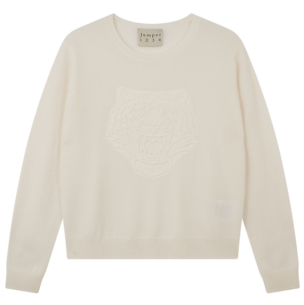 Embossed Tiger Crew - Mozarella