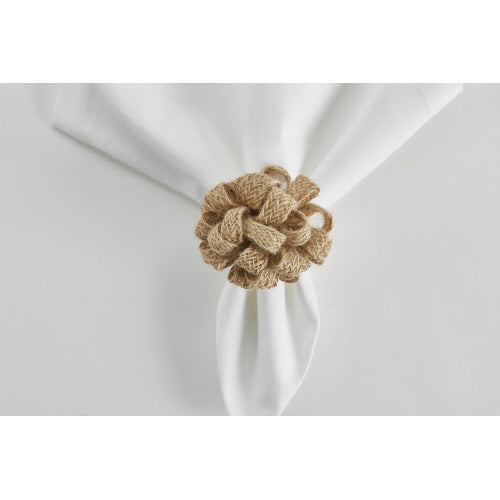 Jute Napkin Ring Set