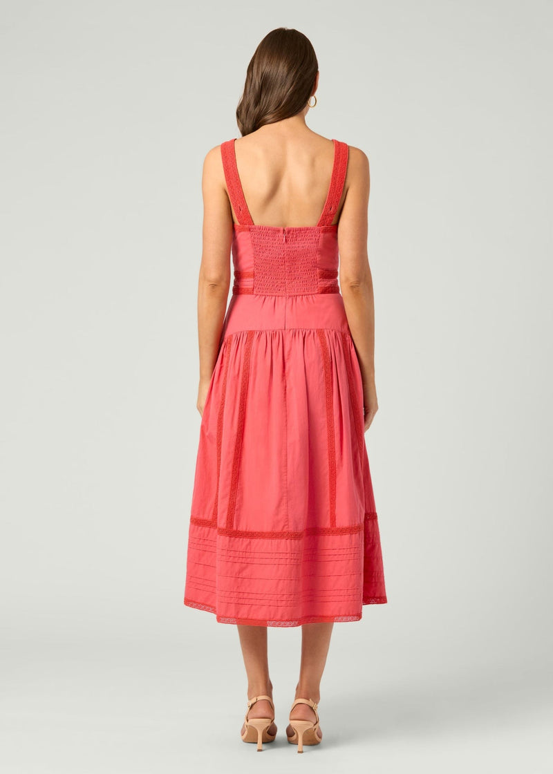 Rosette Dress - Persimmon