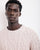 Men's Cable Crew Knitted Pullover - Natural