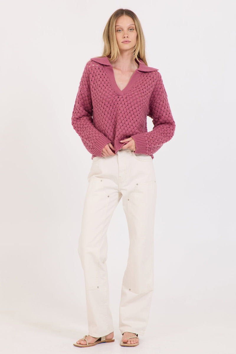 Malin Cashmere Polo - Berry