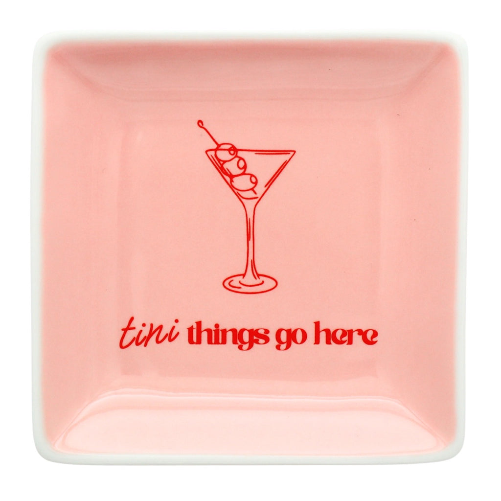 Tini Things Go Here Square Trinket Tray