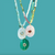 Triple Gemstone Beaded Choker - Moonstone & Larimar