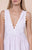 Ric Rac Poplin V-Back Mini Dress - White
