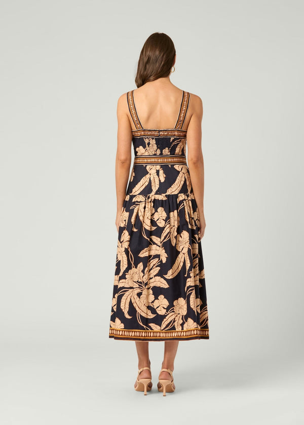 Kora Dress - Navy Khaki
